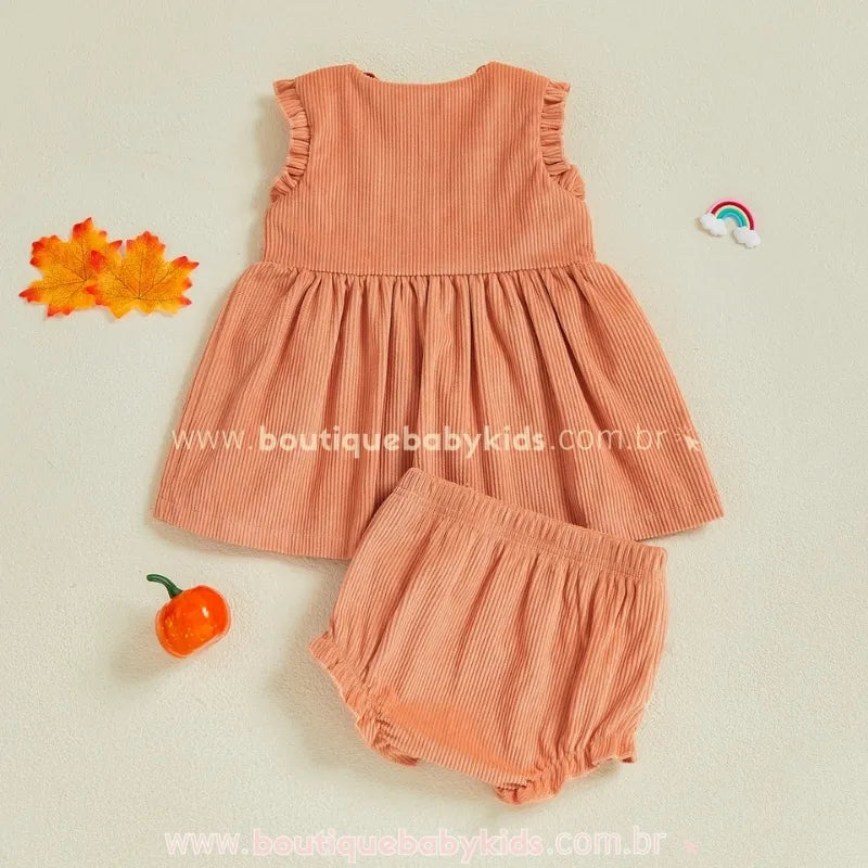 Conjunto Bebê Temático 'Little Pumpkin'