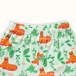 Detalhe do cós com elástico do short do Conjunto Oncinha Jungle – tecido leve de fibra de bambu | Boutique Baby Kids
