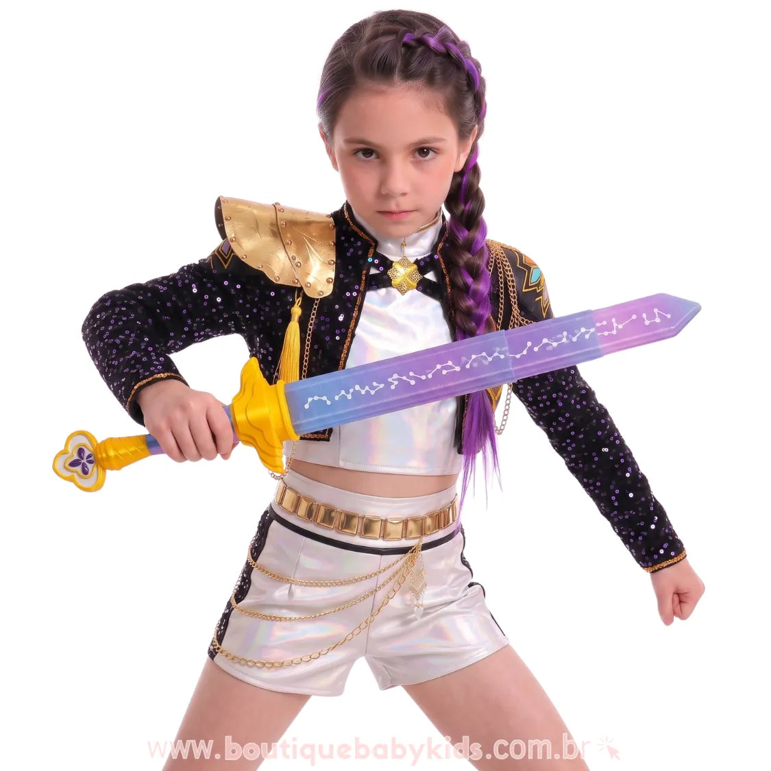 Espada Infantil Retrátil Guerreiras do K-pop Rumi 65 cm - Boutique Baby Kids