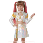 Fantasia Infantil Guerreiras do K-pop Mira Hologram Luxo - Edição Limitada 