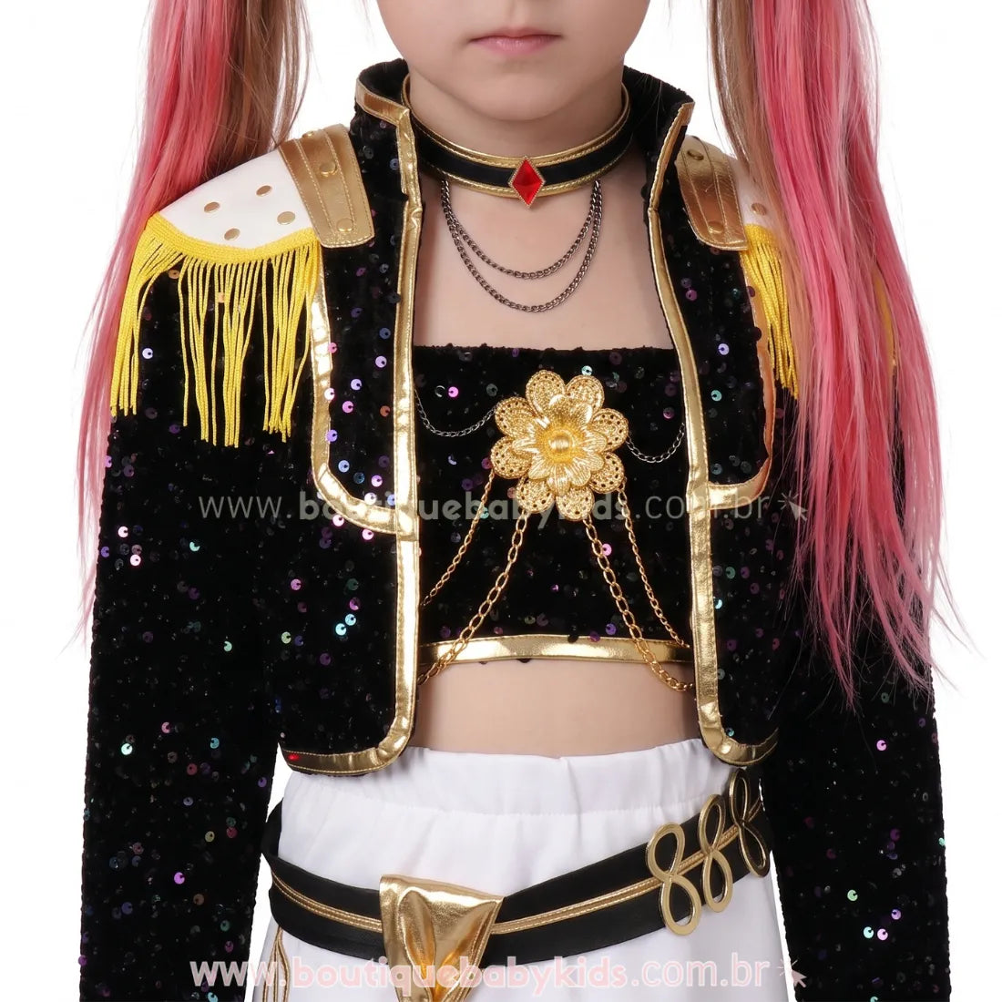Fantasia Infantil Guerreiras do K-pop Mira Huntrix Onyx - Boutique Baby Kids