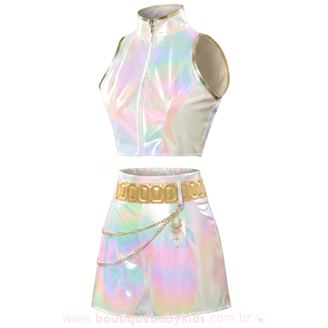 Fantasia Infantil Guerreiras do K-pop Rumi Hologram – Edição Limitada Luxo - Boutique Baby Kids