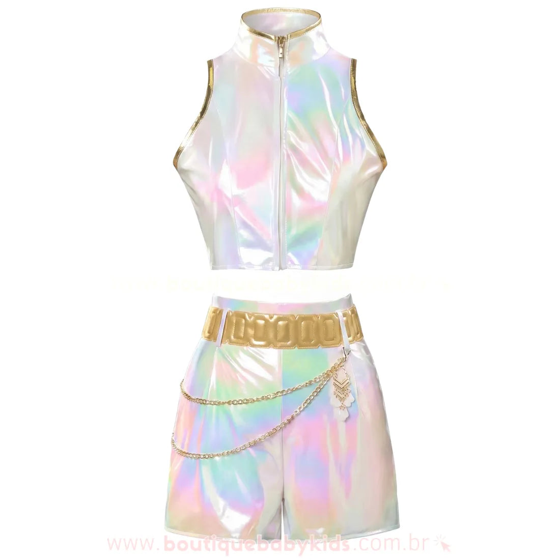 Fantasia Infantil Guerreiras do K-pop Rumi Hologram – Edição Limitada Luxo - Boutique Baby Kids