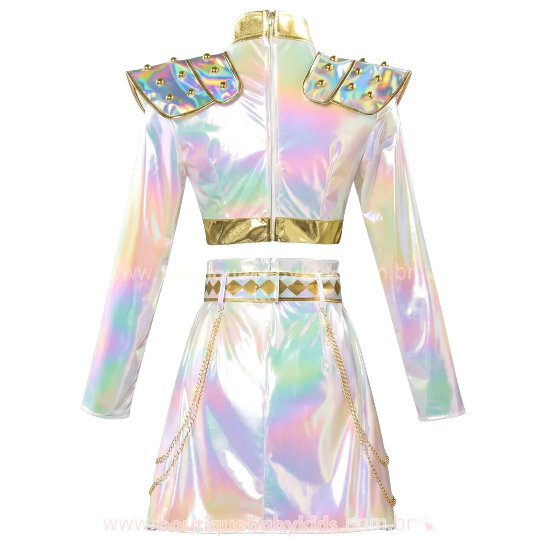 Fantasia Infantil Guerreiras do K-pop Zoey Hologram