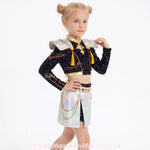 Fantasia Infantil Guerreiras do K-pop Zoey Huntrix com Paetês Luxo - Edição Limitada - Boutique Baby Kids