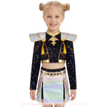 Fantasia Infantil Guerreiras do K-pop Zoey Huntrix com Paetês Luxo - Edição Limitada - Boutique Baby Kids