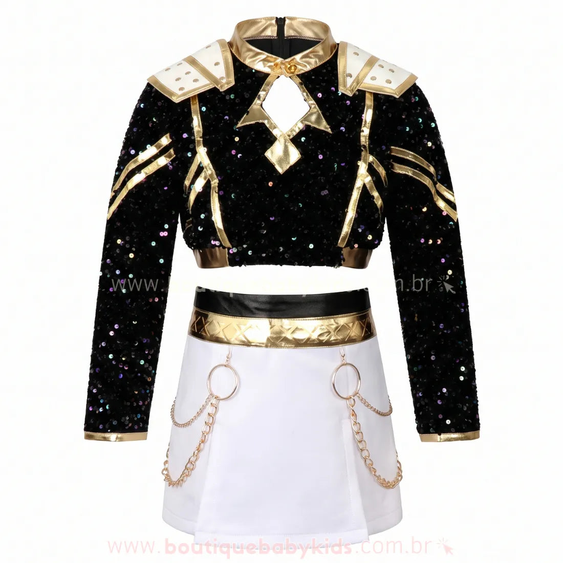 Fantasia Infantil Guerreiras do K-pop Zoey Huntrix Onyx - Boutique Baby Kids