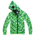 Jaqueta Infantil Minecraft Creeper com Capuz - Boutique Baby Kids