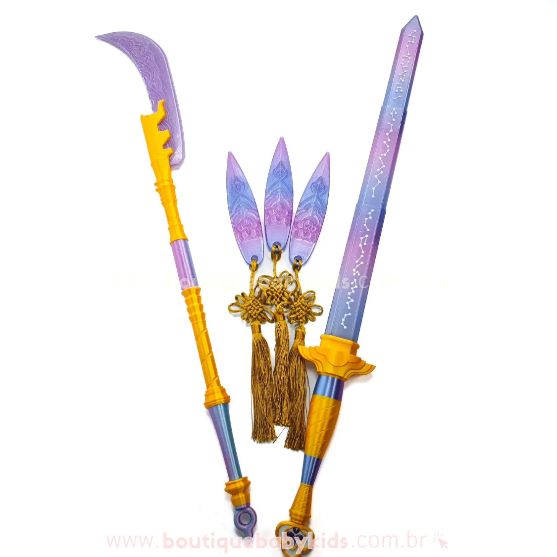 Kit Completo Armas Guerreiras do K-pop Huntrix | Espada, Lança e Adagas - Boutique Baby Kids
