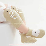 Kit Meia e Joelheira Primeiros Passos Bichinhos Pintinho Amarelinho - Boutique Baby Kids