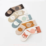 Kit Meia e Joelheira Primeiros Passos Bichinhos Antiderrapante - Boutique Baby Kids