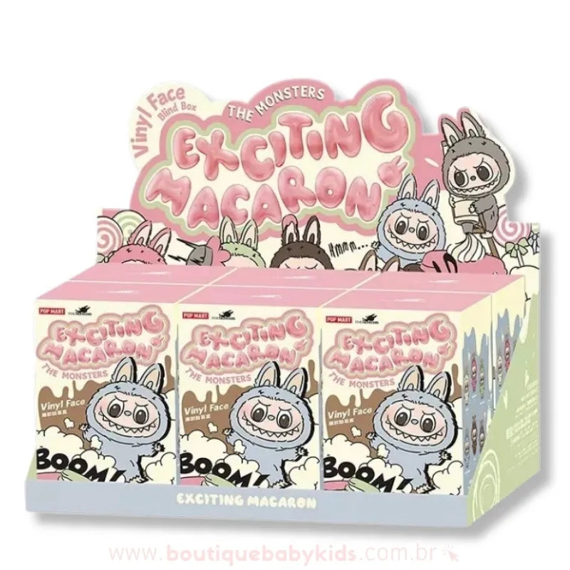 Labubu Exciting Macaron – Combo com 6 Blind Boxes Pop Mart Original