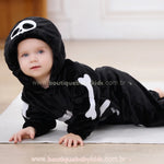 Macacão Bebê Fantasia Caveirinha do Halloween - Boutique Baby Kids