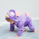 Macacão Bebê Fantasia Coruja Lilás - Boutique Baby Kids