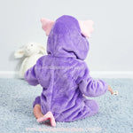 Macacão Bebê Fantasia Coruja Lilás - Boutique Baby Kids