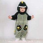 Macacão Bebê Fantasia Bichinho Dinossauro Verde - Boutique Baby Kids 