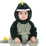 Macacão Bebê Fantasia Bichinho Dinossauro Verde - Boutique Baby Kids 