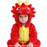 Macacão Bebê Fantasia Bichinho Dragão Vermelho - Boutique Baby Kids