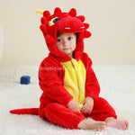 Macacão Bebê Fantasia Bichinho Dragão Vermelho - Boutique Baby Kids