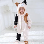 Macacão Bebê Fantasia Bichinho Gatinho Tricolor - Boutique Baby Kids
