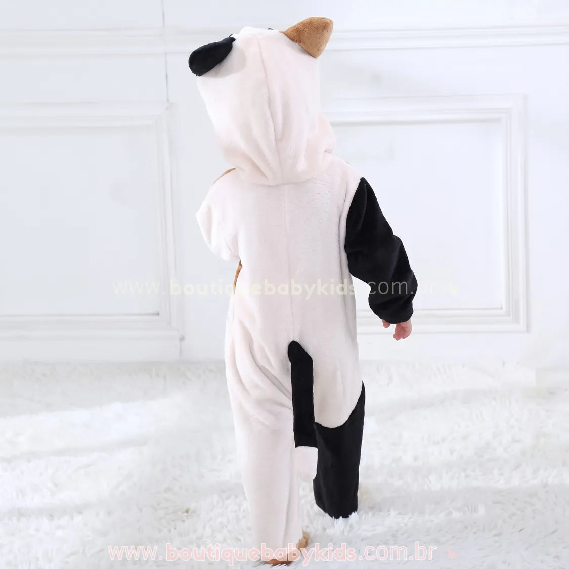 Macacão Bebê Fantasia Bichinho Gatinho Tricolor - Boutique Baby Kids