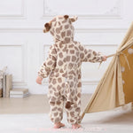 Macacão Bebê Fantasia de Bichinho Girafinha do Safari Bege - Boutique Baby Kids
