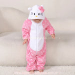 Macacão Bebê Fantasia Hello Kitty Rosa com Capuz e Orelhinhas - Boutique Baby Kids
