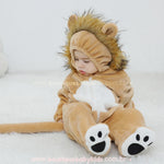 Macacão Bebê Fantasia Bichinho Leãozinho com Juba - Boutique Baby Kids