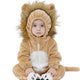 Macacão Bebê Fantasia Bichinho Leãozinho com Juba - Boutique Baby Kids
