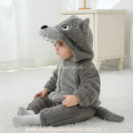 Macacão Bebê Fantasia Bichinho Lobo Mau - Boutique Baby Kids