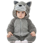 Macacão Bebê Fantasia Bichinho Lobo Mau - Boutique Baby Kids