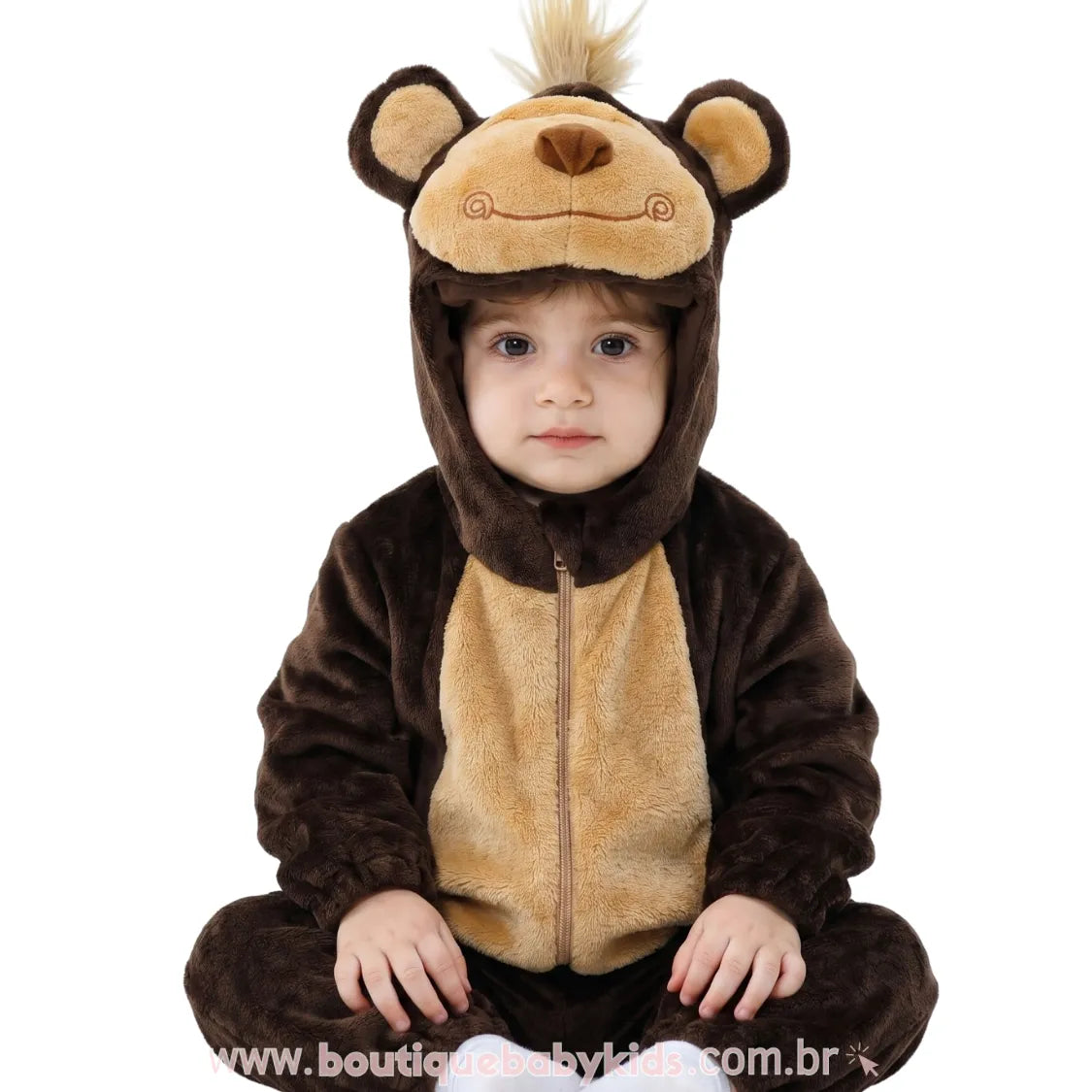 Macacão Bebê Fantasia Bichinho Macaquinho - Boutique Baby Kids