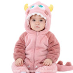Macacão Bebê Fantasia Bichinho Monstrinha Rosa - Boutique Baby Kids