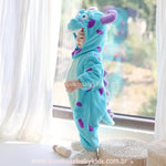Macacão Bebê Fantasia Monstrinho Sulley Monstros S.A - Boutique Baby Kids