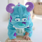 Macacão Bebê Fantasia Monstrinho Sulley Monstros S.A - Boutique Baby Kids