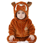 Macacão Bebê Fantasia Panda Vermelho - Red: Crescer é Uma Fera - Boutique Baby Kids