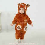 Macacão Bebê Fantasia Panda Vermelho - Red: Crescer é Uma Fera - Boutique Baby Kids
