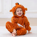 Macacão Bebê Fantasia Peixinho Coral Laranja - Boutique Baby Kids