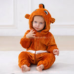 Macacão Bebê Fantasia Peixinho Coral Laranja - Boutique Baby Kids