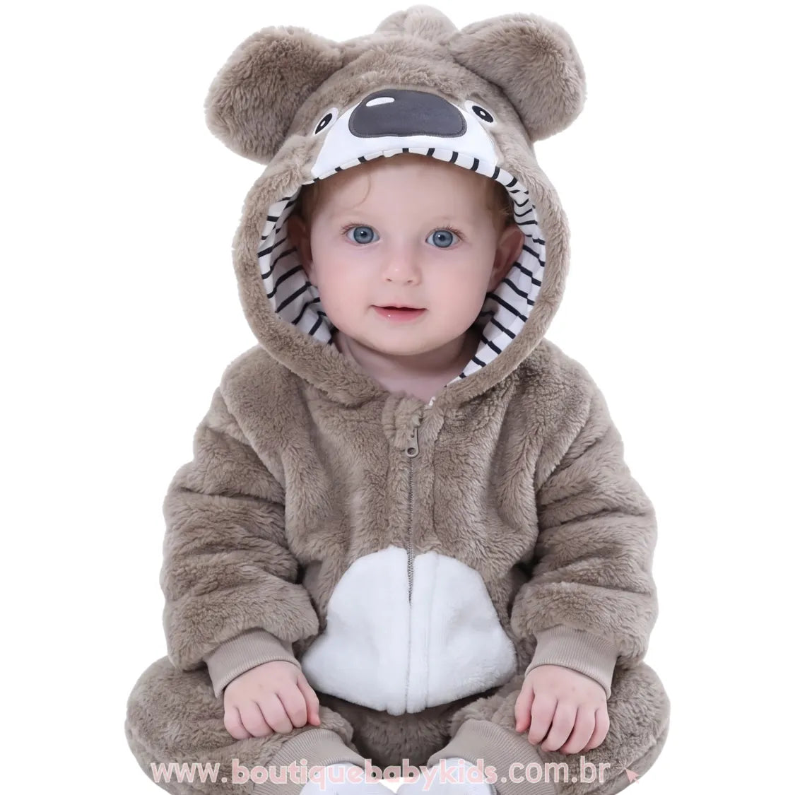 Macacão Bebê Bichinho Fantasia Bichinho Coala - Boutique Baby Kids