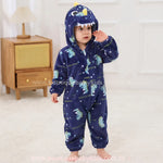 Macacão Bebê Fantasia Pequeno Dinossauro Azul - Boutique Baby Kids