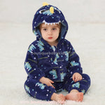 Macacão Bebê Fantasia Pequeno Dinossauro Azul - Boutique Baby Kids