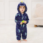 Macacão Bebê Fantasia Pequeno Dinossauro Azul - Boutique Baby Kids