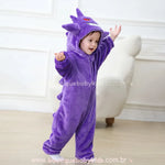 Macacão Bebê Fantasia Pokémon Gengar Roxo - Boutique Baby Kids
