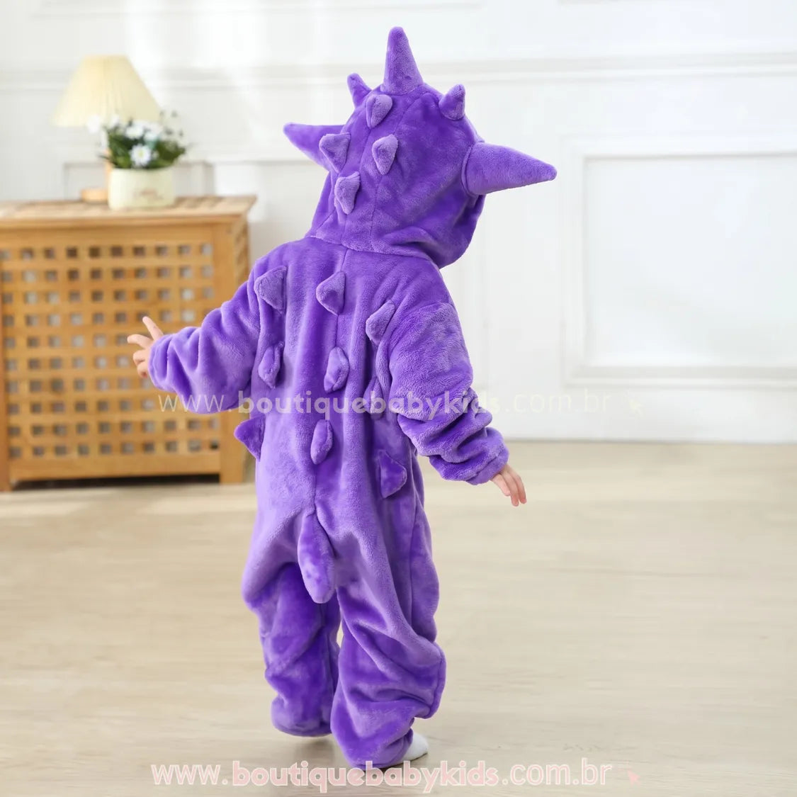 Macacão Bebê Fantasia Pokémon Gengar Roxo - Boutique Baby Kids
