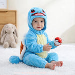 Macacão Bebê Fantasia Pokémon Squirtle Azul - Boutique Baby Kids