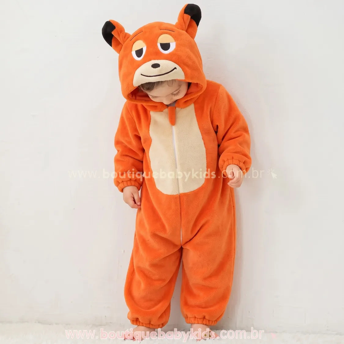 Macacão Bebê Fantasia de Bichinho Raposa Nick Zootopia - Boutique Baby Kids