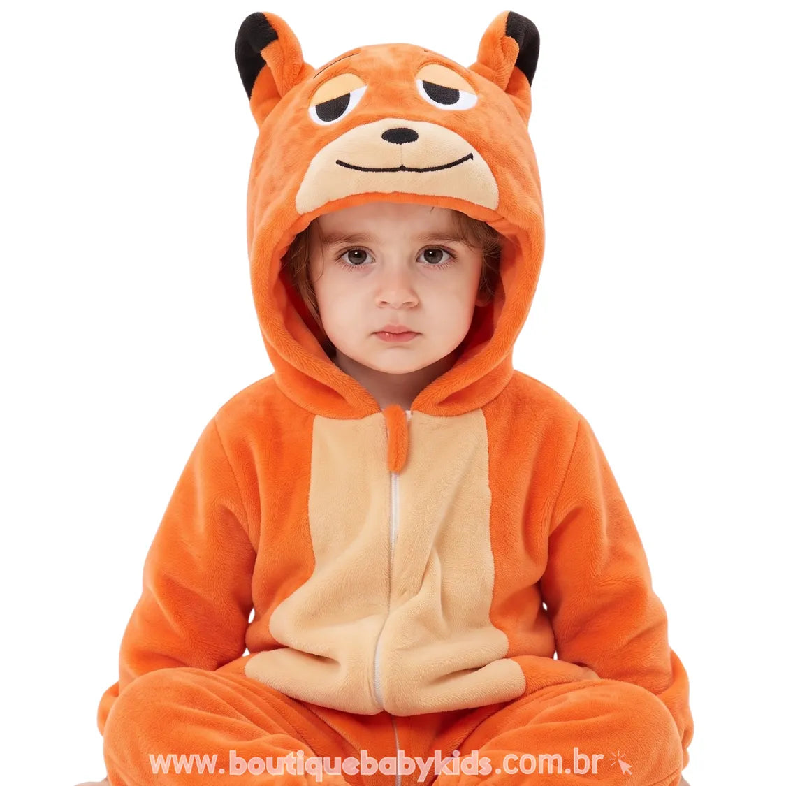 Macacão Bebê Fantasia de Bichinho Raposa Nick Zootopia - Boutique Baby Kids