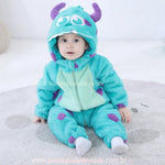 Macacão Bebê Fantasia Sulley Monstros S.A Azul - Boutique Baby Kids