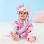 Macacão Bebê Fantasia Unicórnio Soft Estrelado Multicor Rosa - Boutique Baby Kids